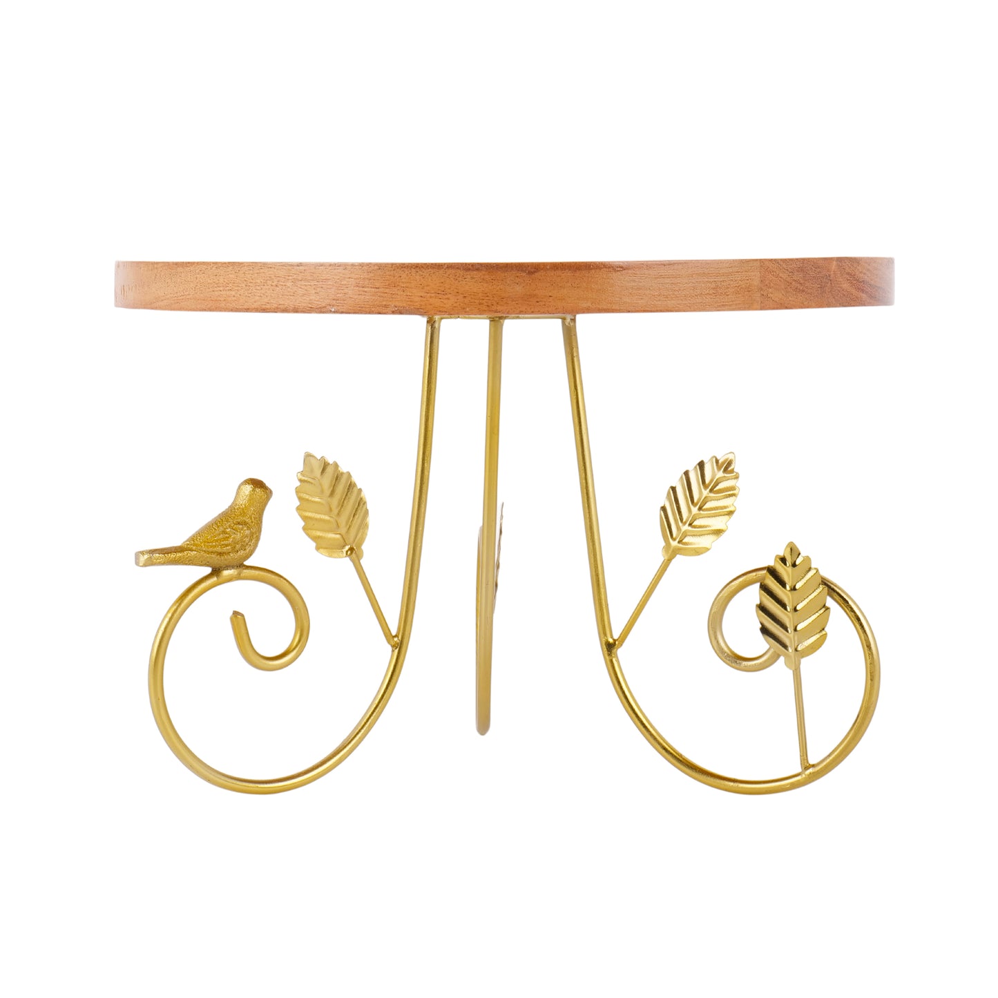 Rustic Charm Wooden Cake Stand Pedestal
