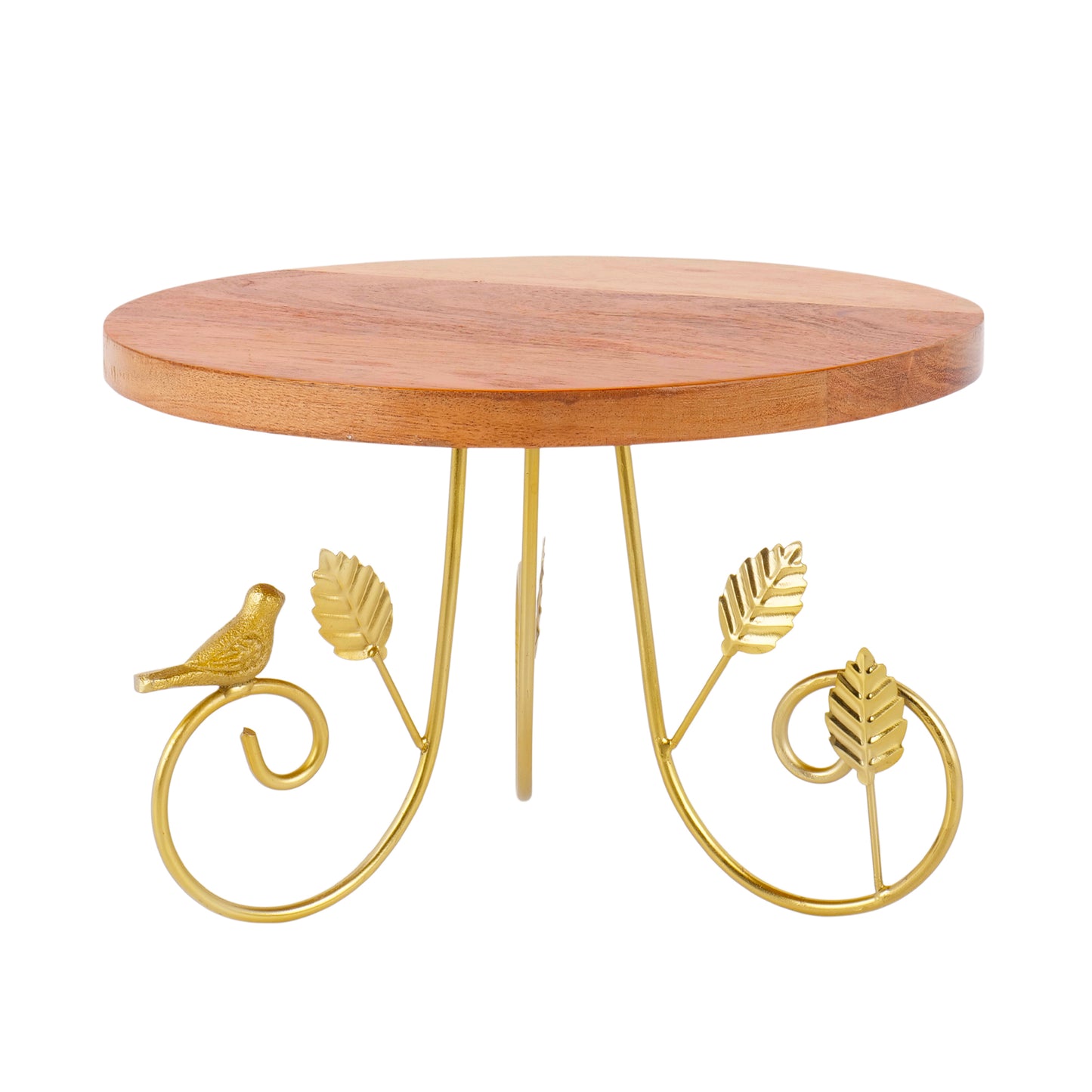 Rustic Charm Wooden Cake Stand Pedestal
