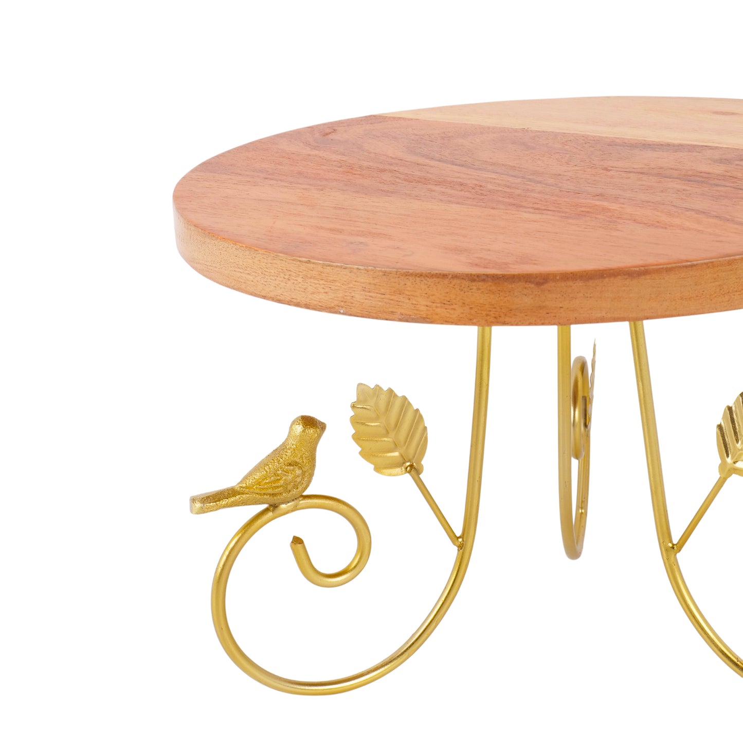 Rustic Charm Wooden Cake Stand Pedestal