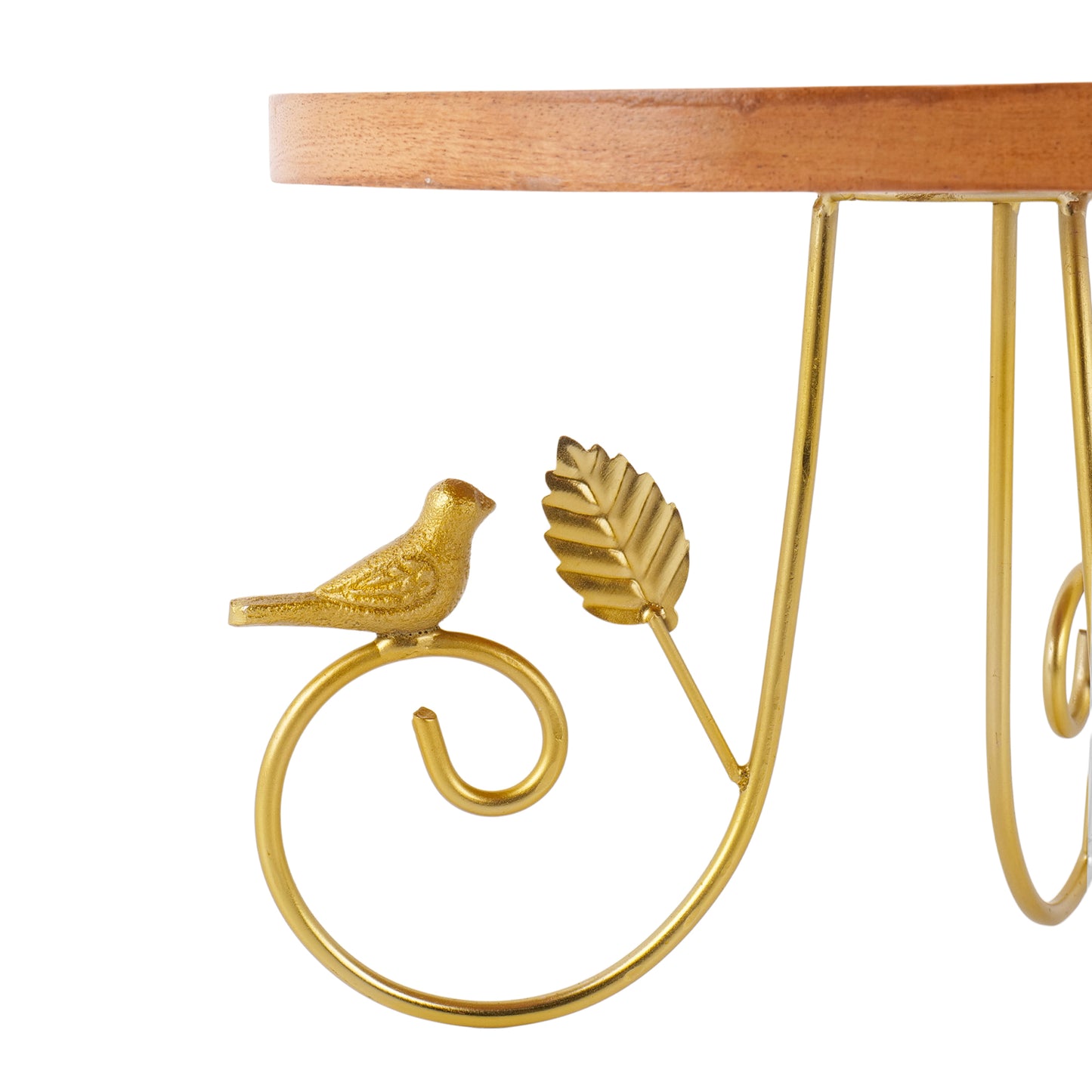 Rustic Charm Wooden Cake Stand Pedestal