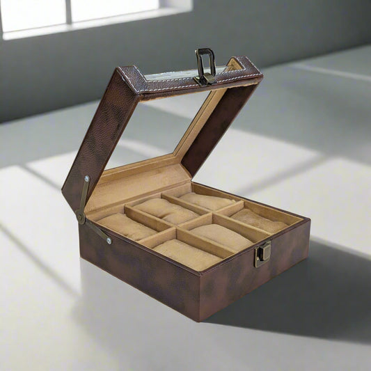 Vegan Leather Watch Organizer (6 slots) - CF