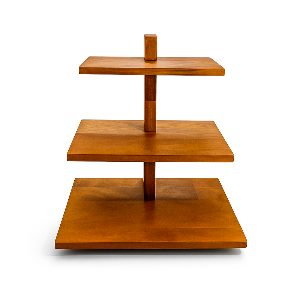 Handcrafted 3 Tiered Server for Desserts, Snacks & High-Tea