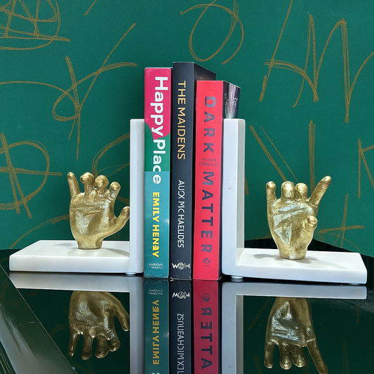 Read Between the Lines: Hand Shape Bookends