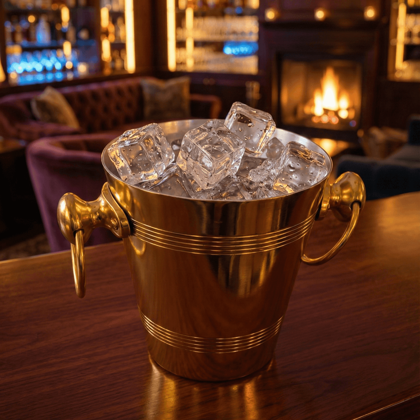 Aluminium Ice Bucket 1 LTR - Golden