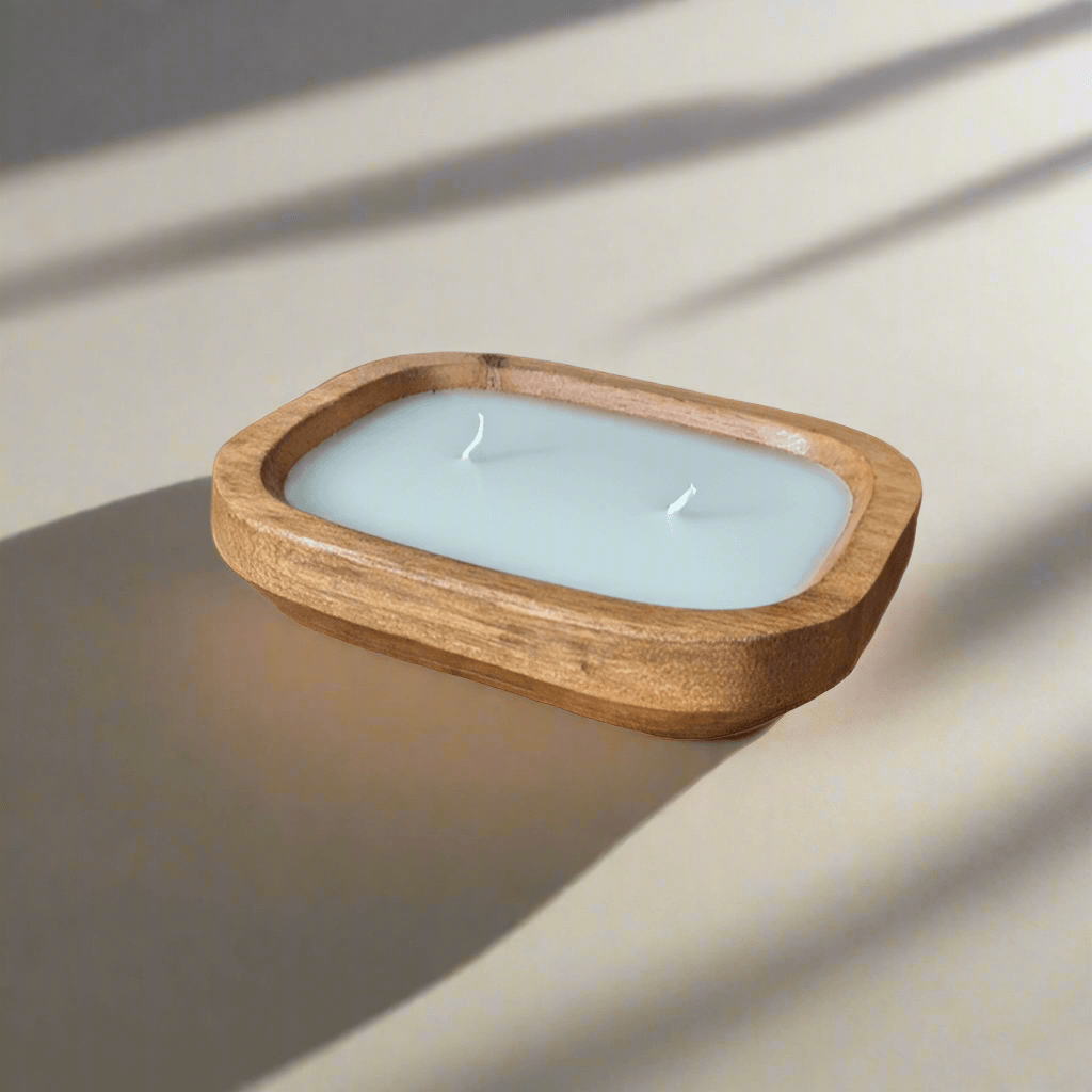 Vanilla Wooden wax candle