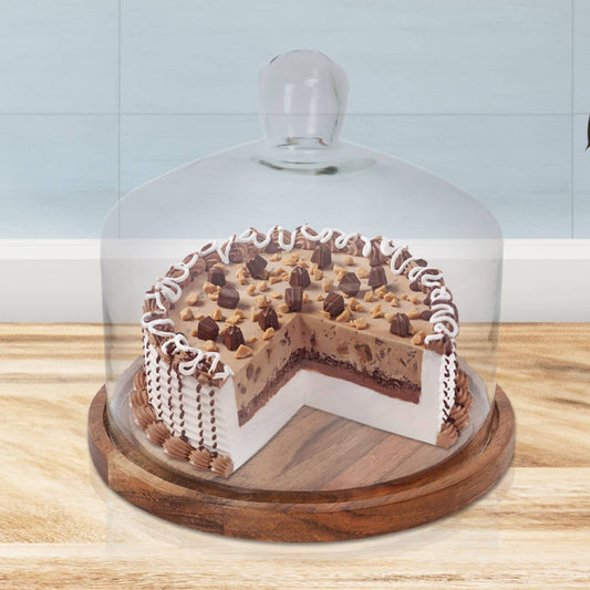 Cake stand with Glass Cloche - 6.75 inch