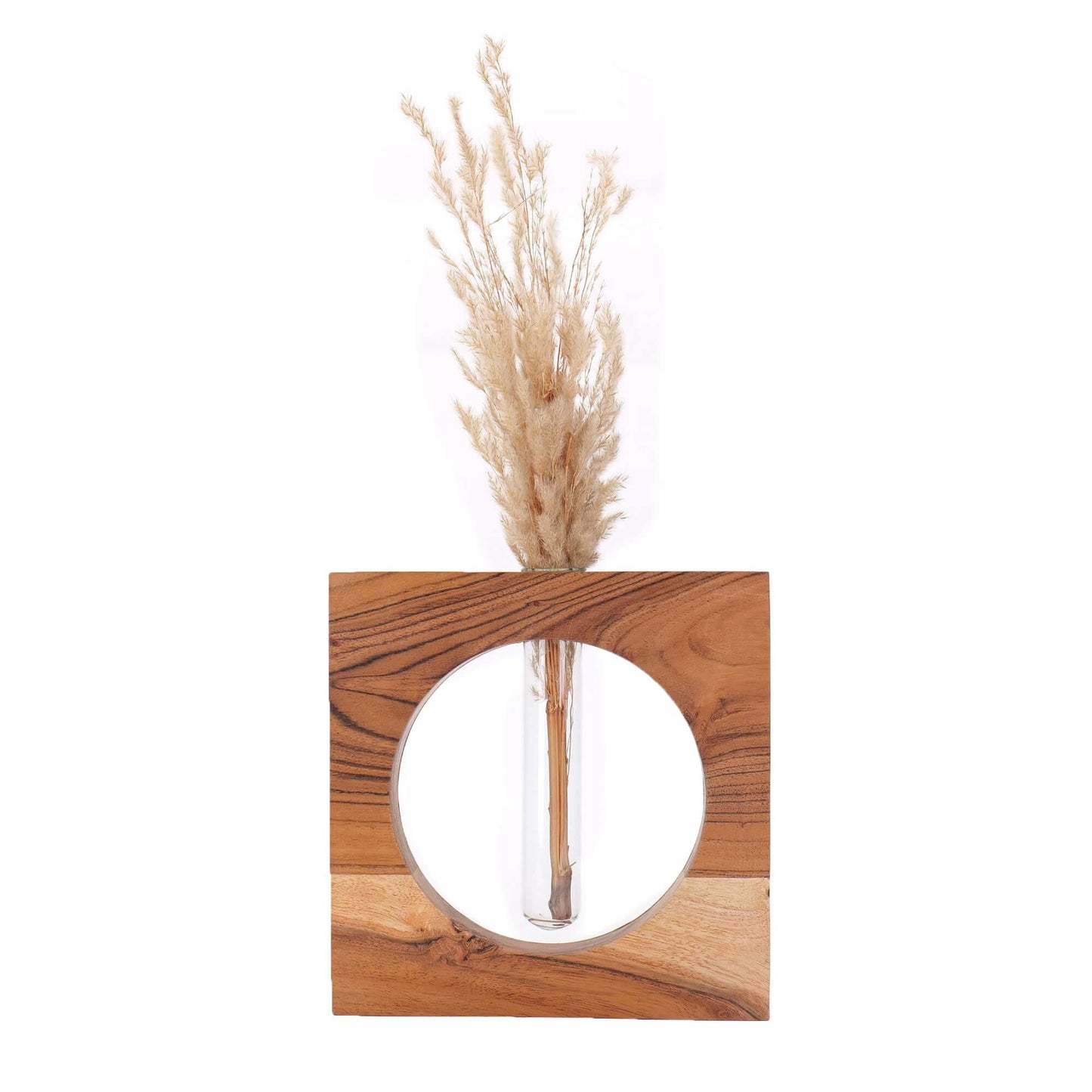 Wooden Test Tube planter for hydroponic plants