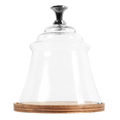 Natural Wooden Handcrafted Cake Dome - 7 inch