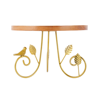 Rustic Charm Wooden Cake Stand Pedestal
