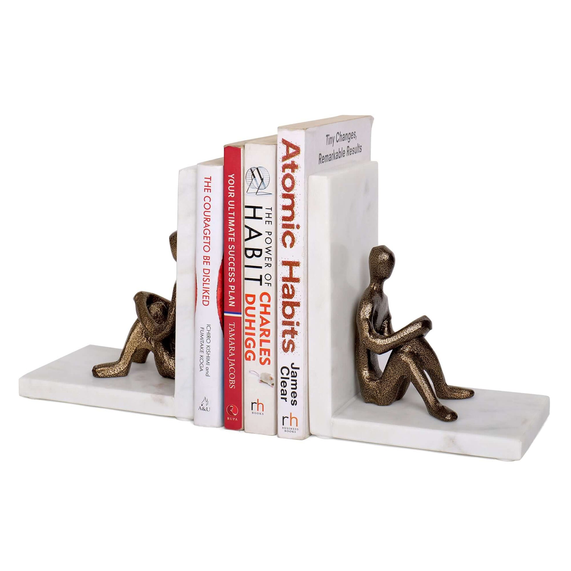 Minimalist bookends for simple and sleek decor