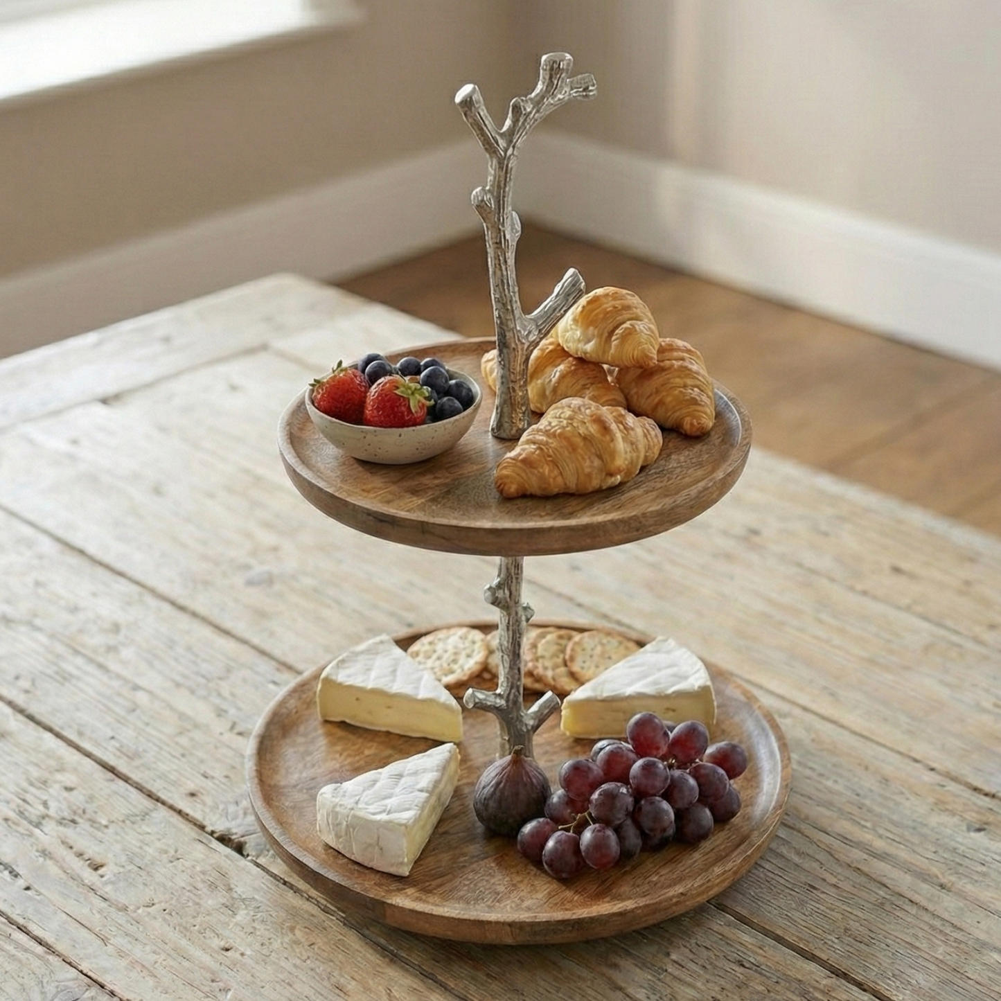 Sweet Sanctuary: The KraftyHome 2-Tier Artisan Branch Stand