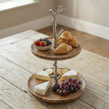 Sweet Sanctuary: The KraftyHome 2-Tier Artisan Branch Stand