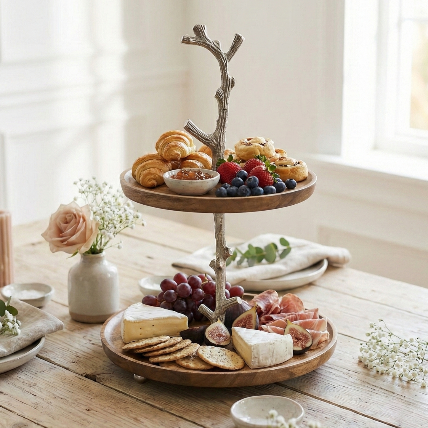 Sweet Sanctuary: The KraftyHome 2-Tier Artisan Branch Stand