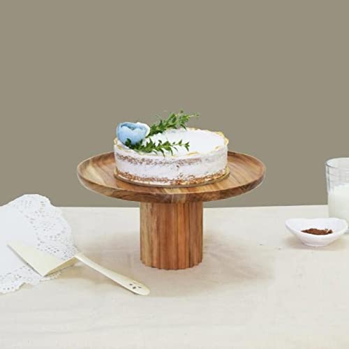 Wooden Stand for Serving Cake - 9.75 inch
