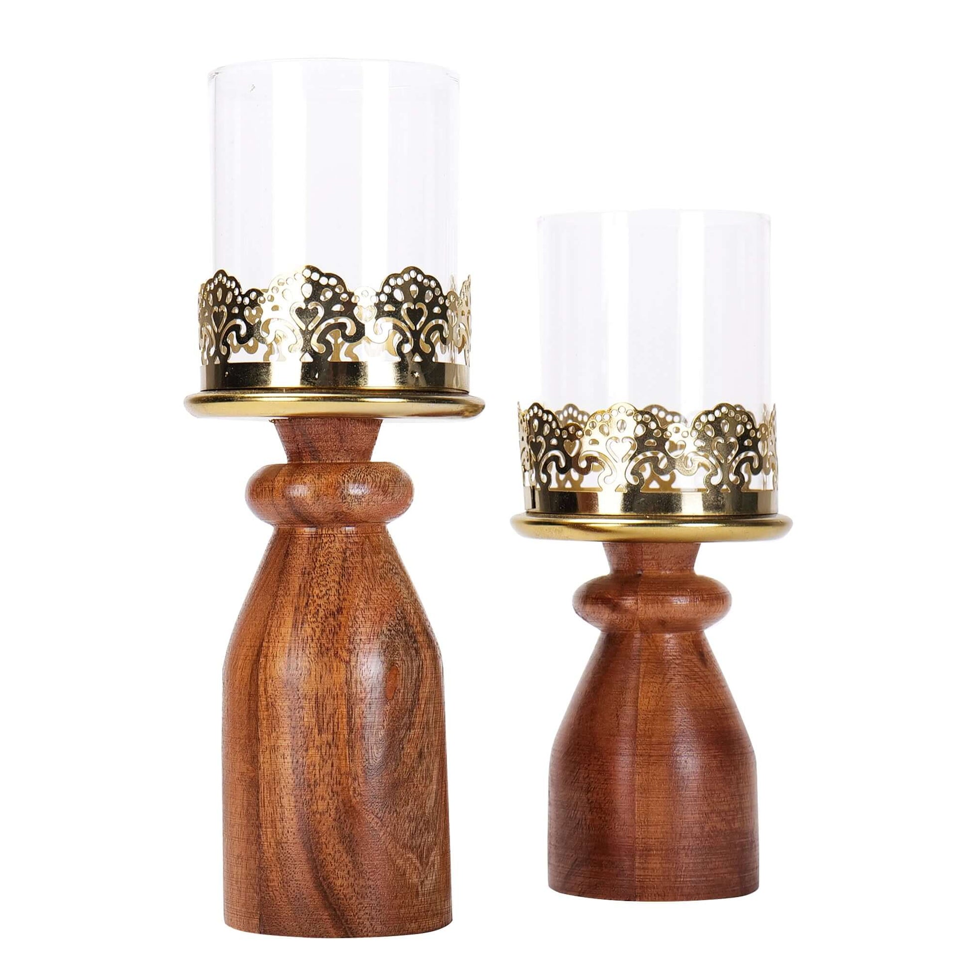 Solid wood candle holder for durability and timeless style
