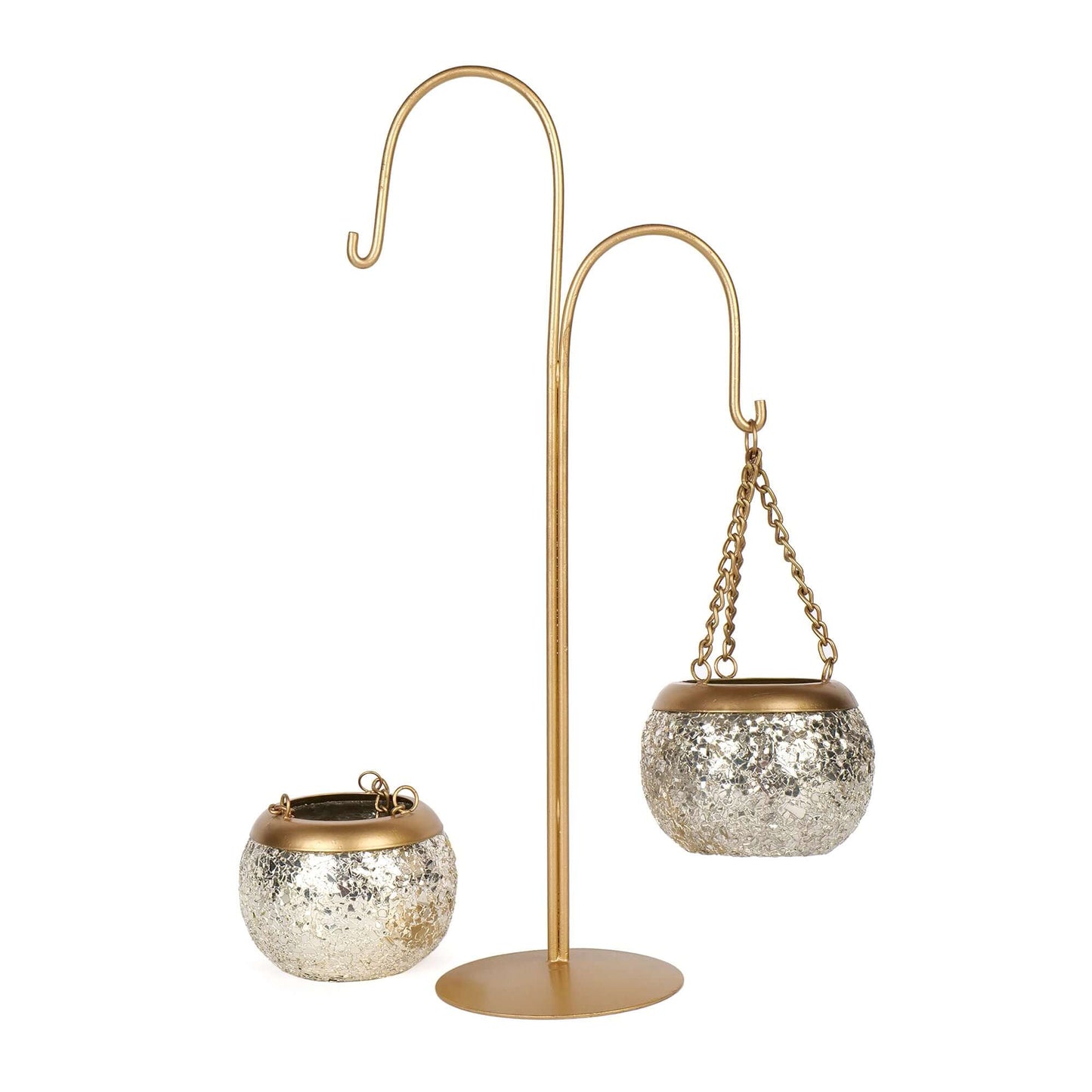 Ornate glass candle holder for elegant and sophisticated decor