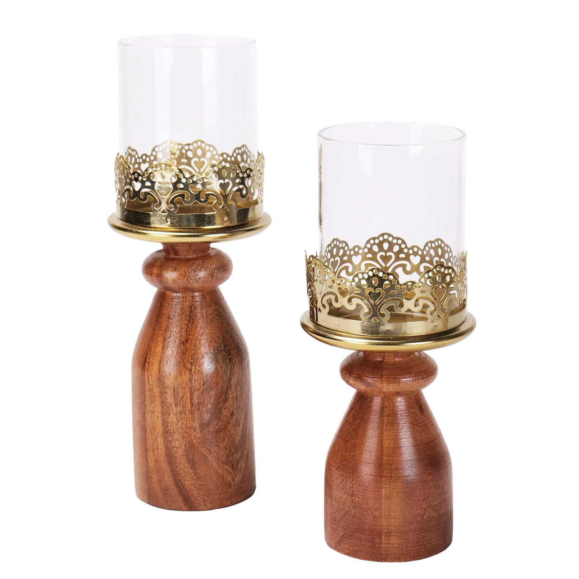 Modern wooden candle holder for sleek and contemporary decor