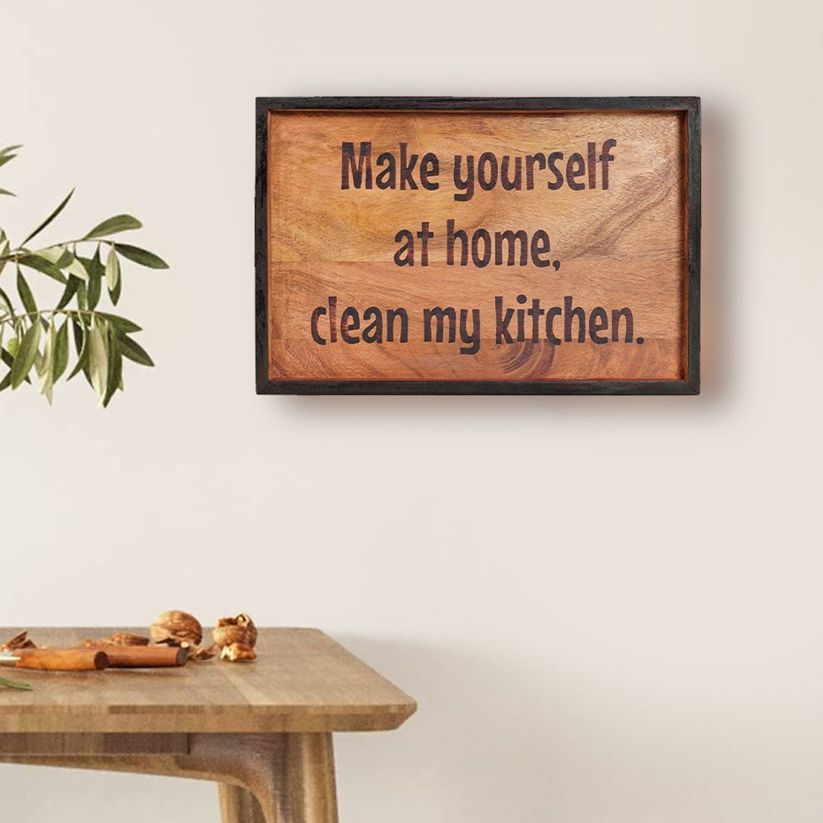 Wood Sign wall decor quotes - Kitchen