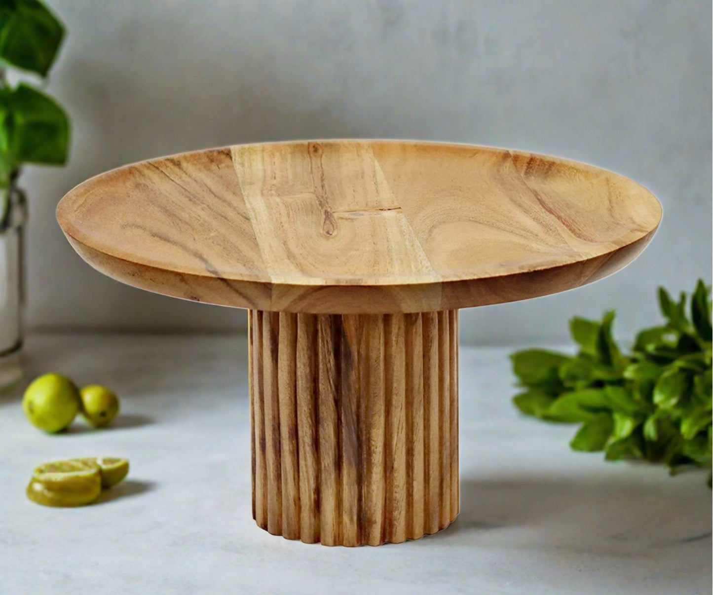 Wooden Stand for Serving Cake - 9.75 inch