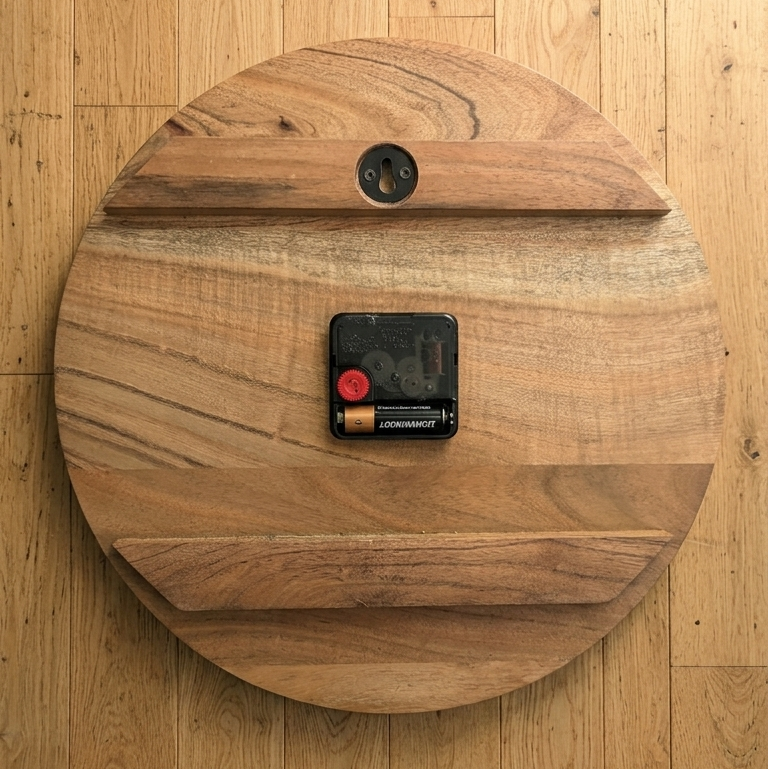 Premium Handcrafted Wooden Wall Clock for Living Room, Bed Room, and Office | Perfect Luxury Gifting Decor (15-Inch)