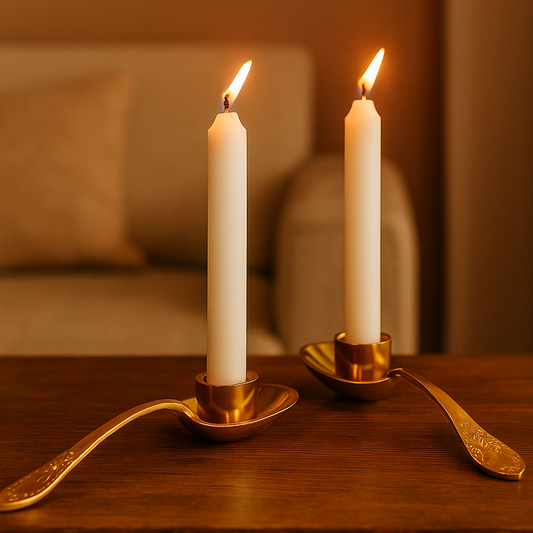 Spoon Design Candle Holder S/2