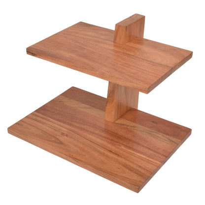 Handcrafted 2 Tiered Server for Desserts, Snacks & High-Tea