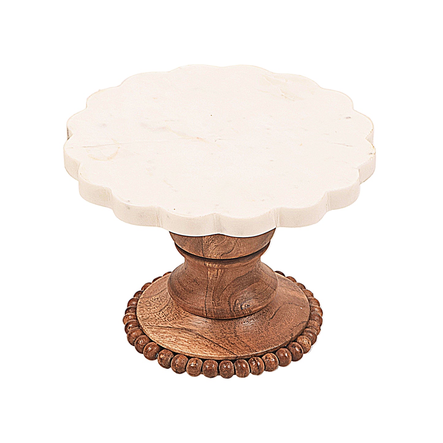 Marble Marvel: Elevate Your Dessert Display - 8 inch