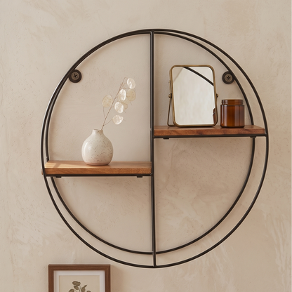 Wall Shelf for living/bedroom/bathroom - Round