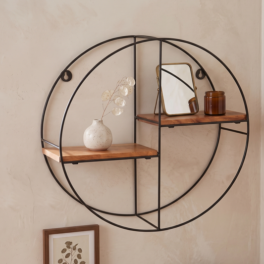 Wall Shelf for living/bedroom/bathroom - Round