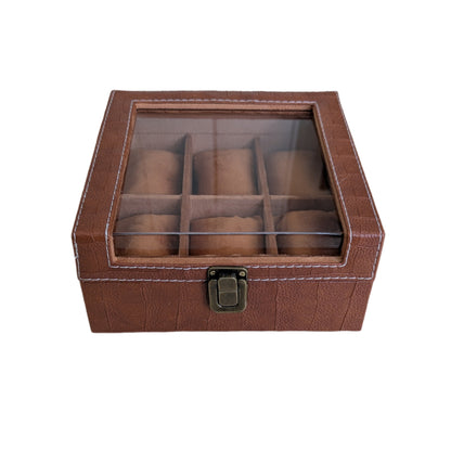 Vegan Leather Watch Organizer (6 slots) - CRB