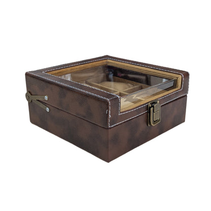 Vegan Leather Watch Organizer (6 slots) - CF