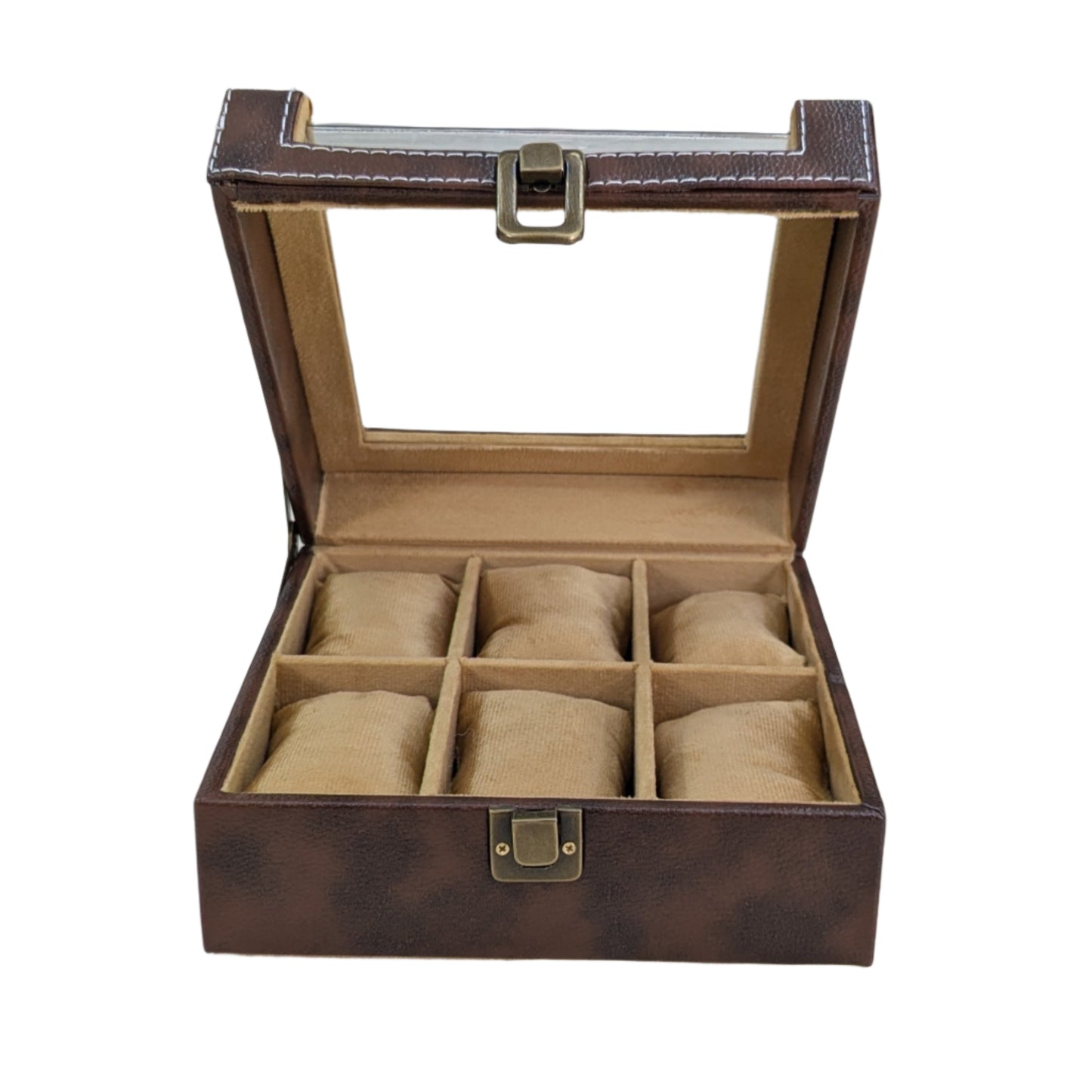 Vegan Leather Watch Organizer (6 slots) - CF