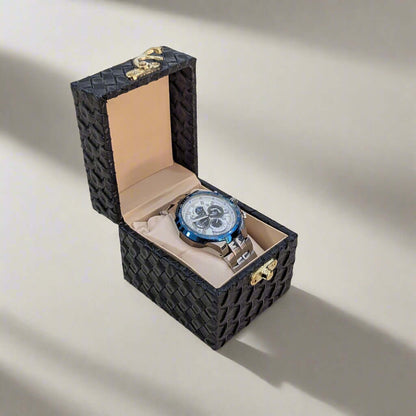 Watch Case Vegan Leather - 1 slot - Set of 2
