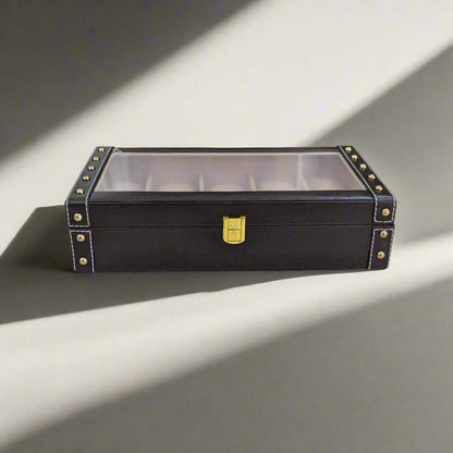 Watch display case for showcasing favorite watches and collectibles