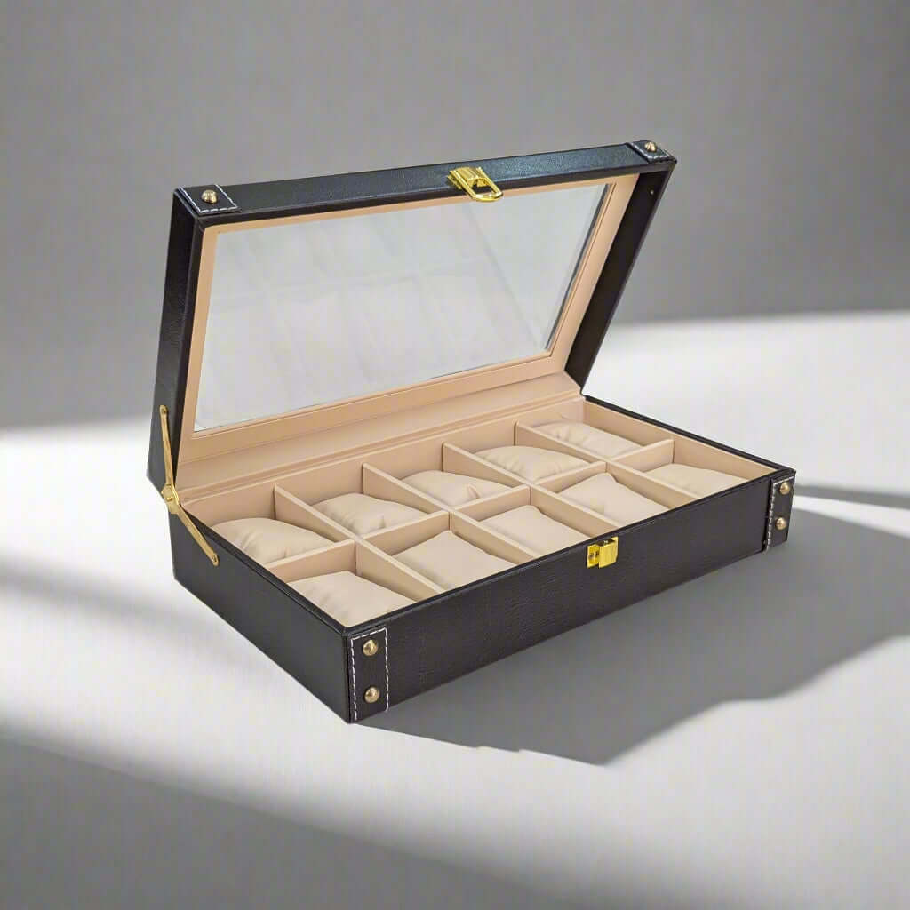 Compact watch organizer for small spaces and travel