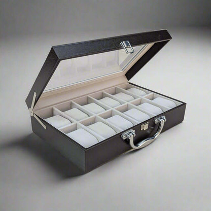 Watch display case for showcasing favorite watches and collectibles