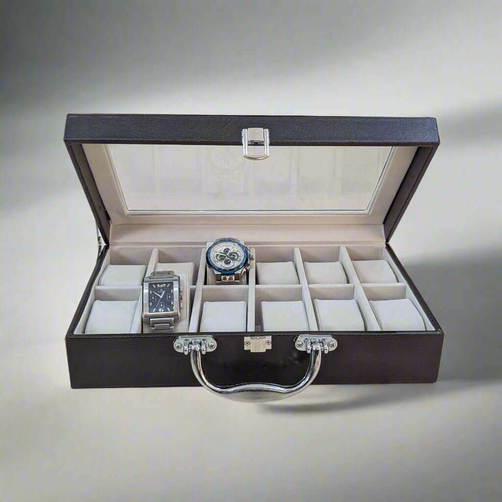 Compact watch organizer for small spaces and travel