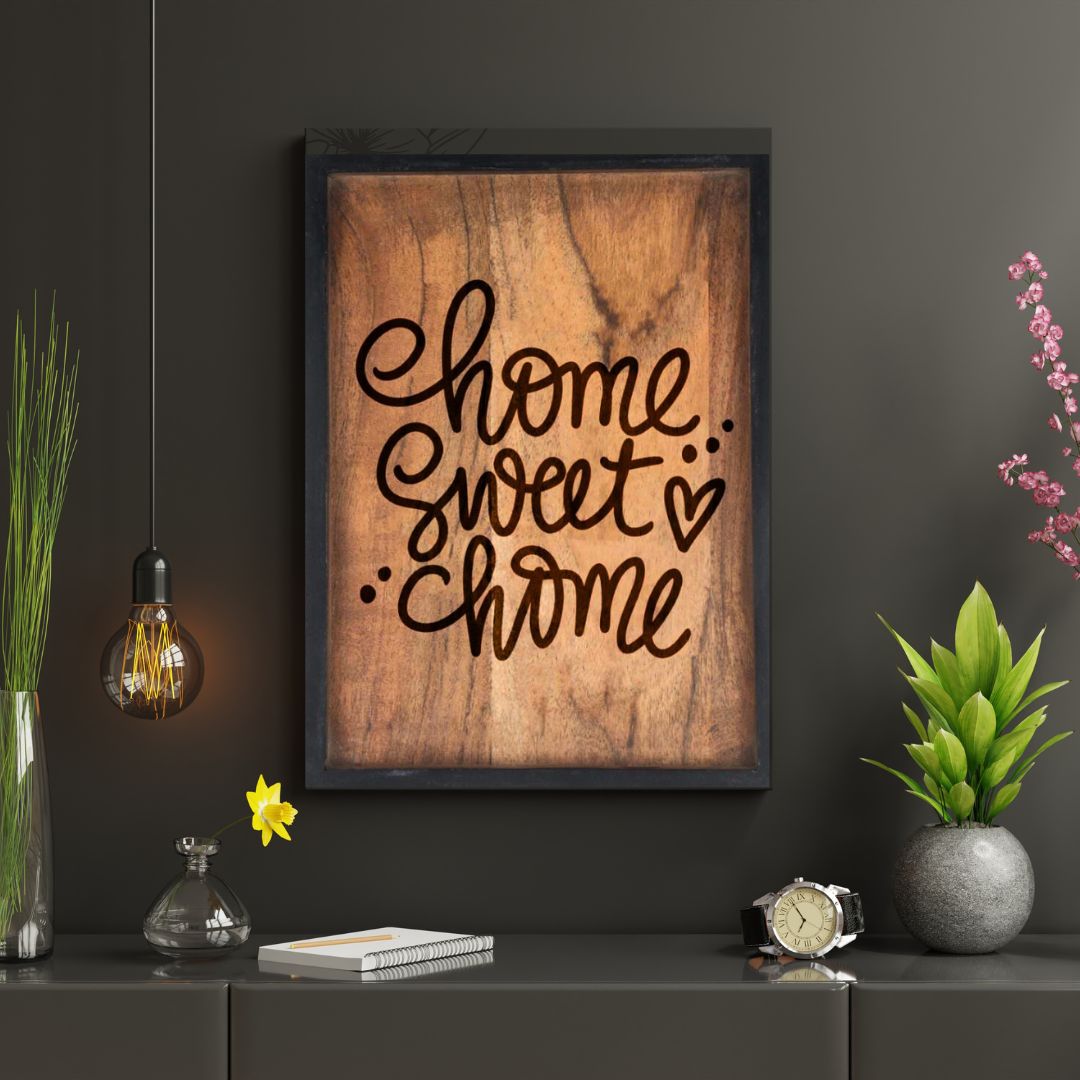 Wood Sign wall decor quotes - Home Sweet Home
