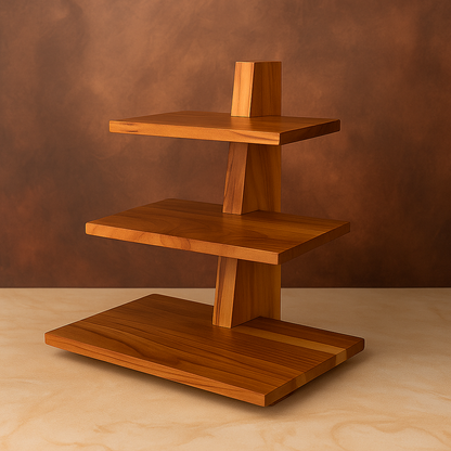 Handcrafted 3 Tiered Server for Desserts, Snacks & High-Tea
