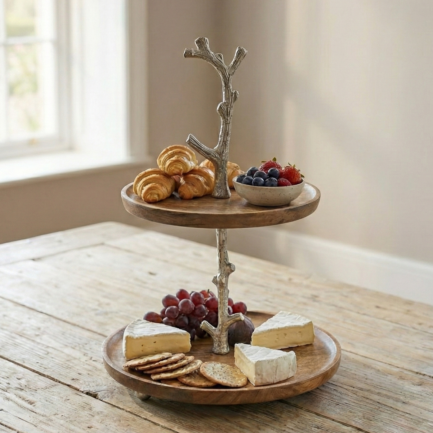 Sweet Sanctuary: The KraftyHome 2-Tier Artisan Branch Stand