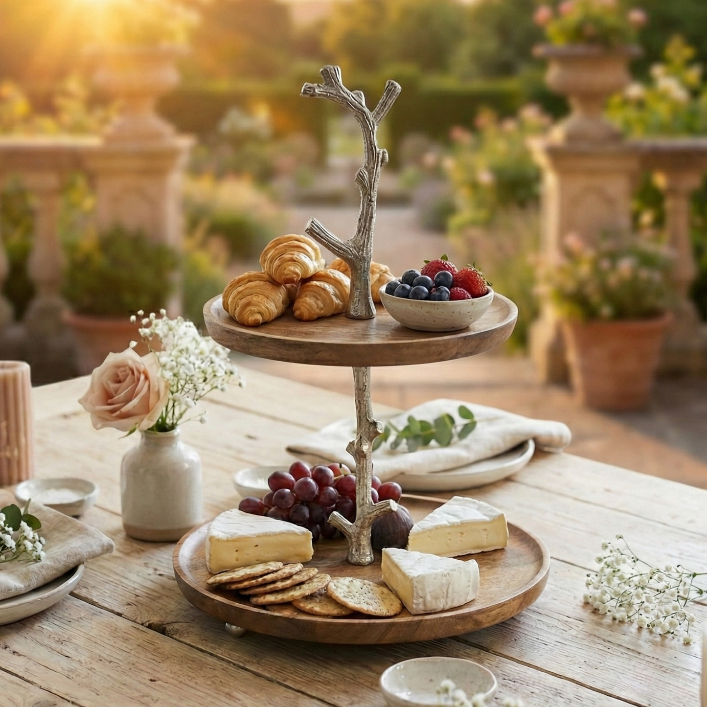 Sweet Sanctuary: The KraftyHome 2-Tier Artisan Branch Stand