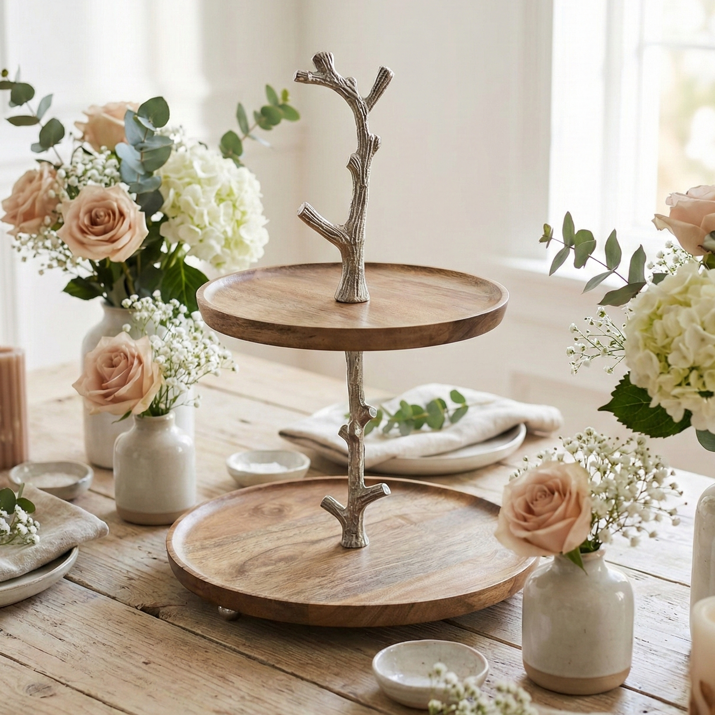 Sweet Sanctuary: The KraftyHome 2-Tier Artisan Branch Stand