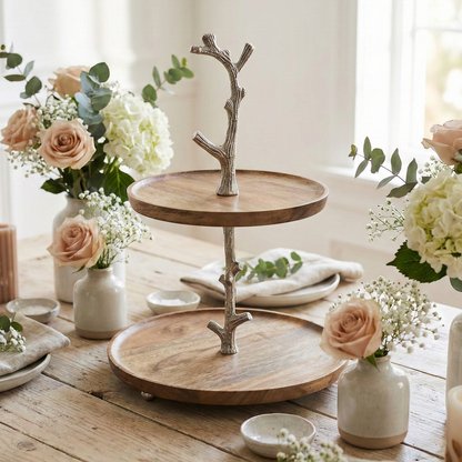 Sweet Sanctuary: The KraftyHome 2-Tier Artisan Branch Stand