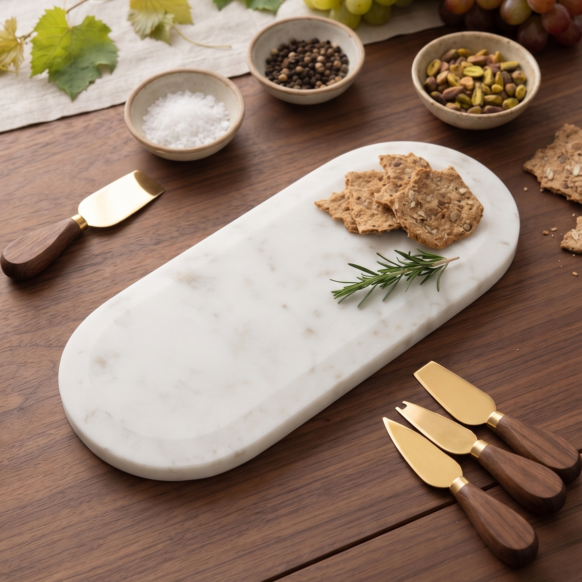 Marble serving platter