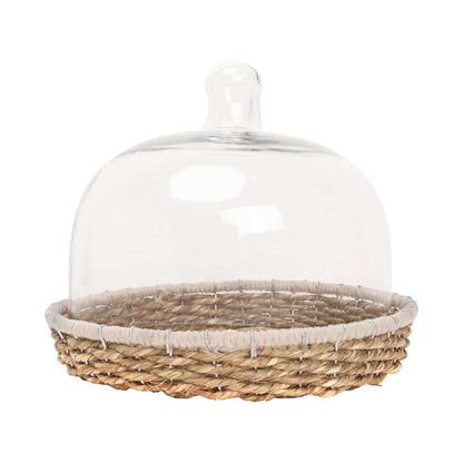 Cake dome with Wicker Base - JT