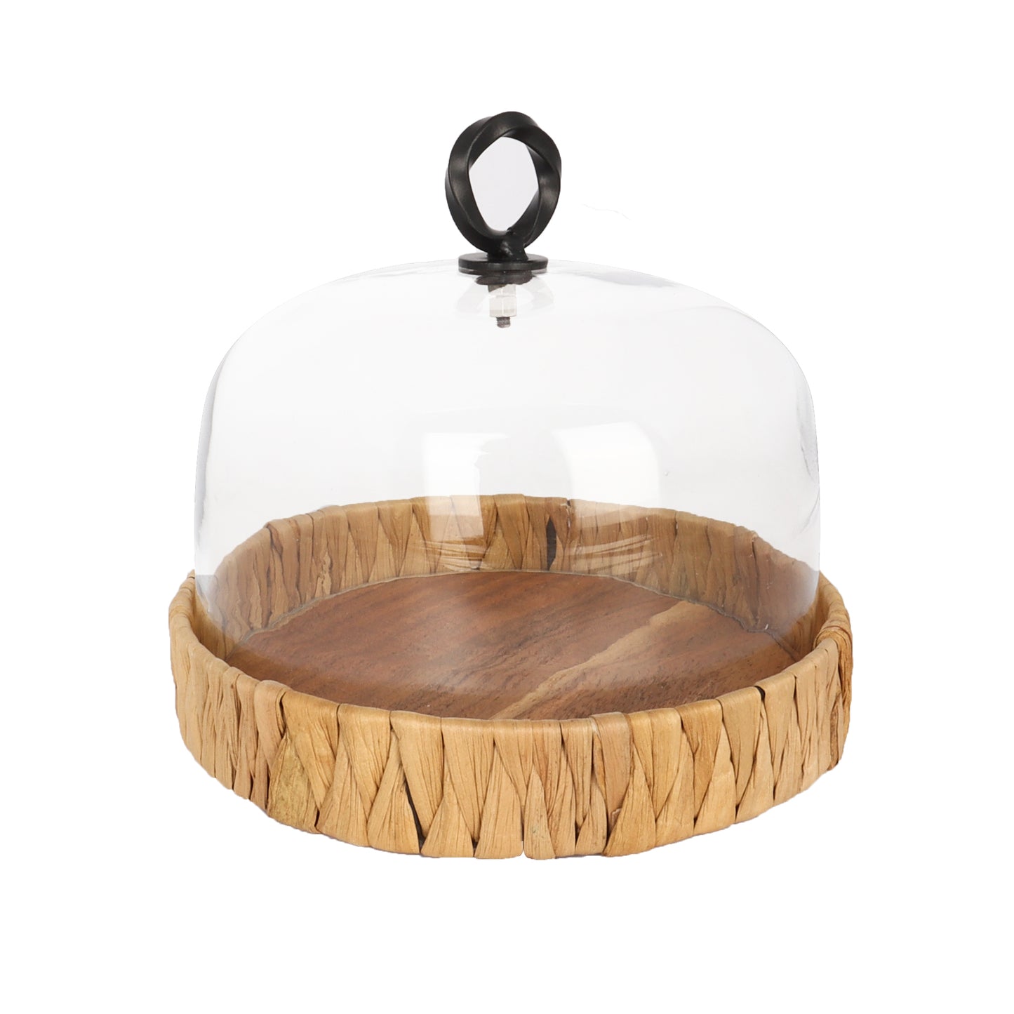 Rustic Cake dome with Wooden base - BLKN