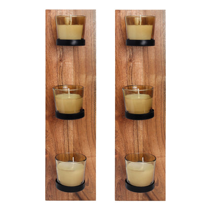 Wall mounted candle holders - Set of 2