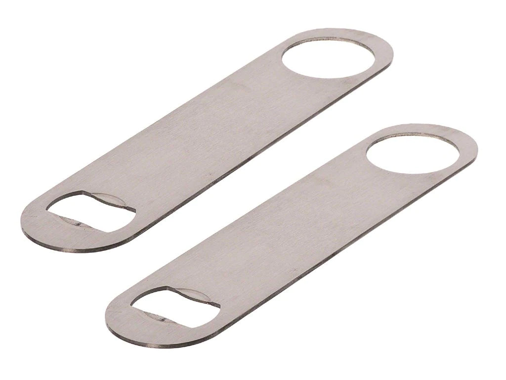 Stainless Steel Flat Bottle Opener Set of 2 Pieces