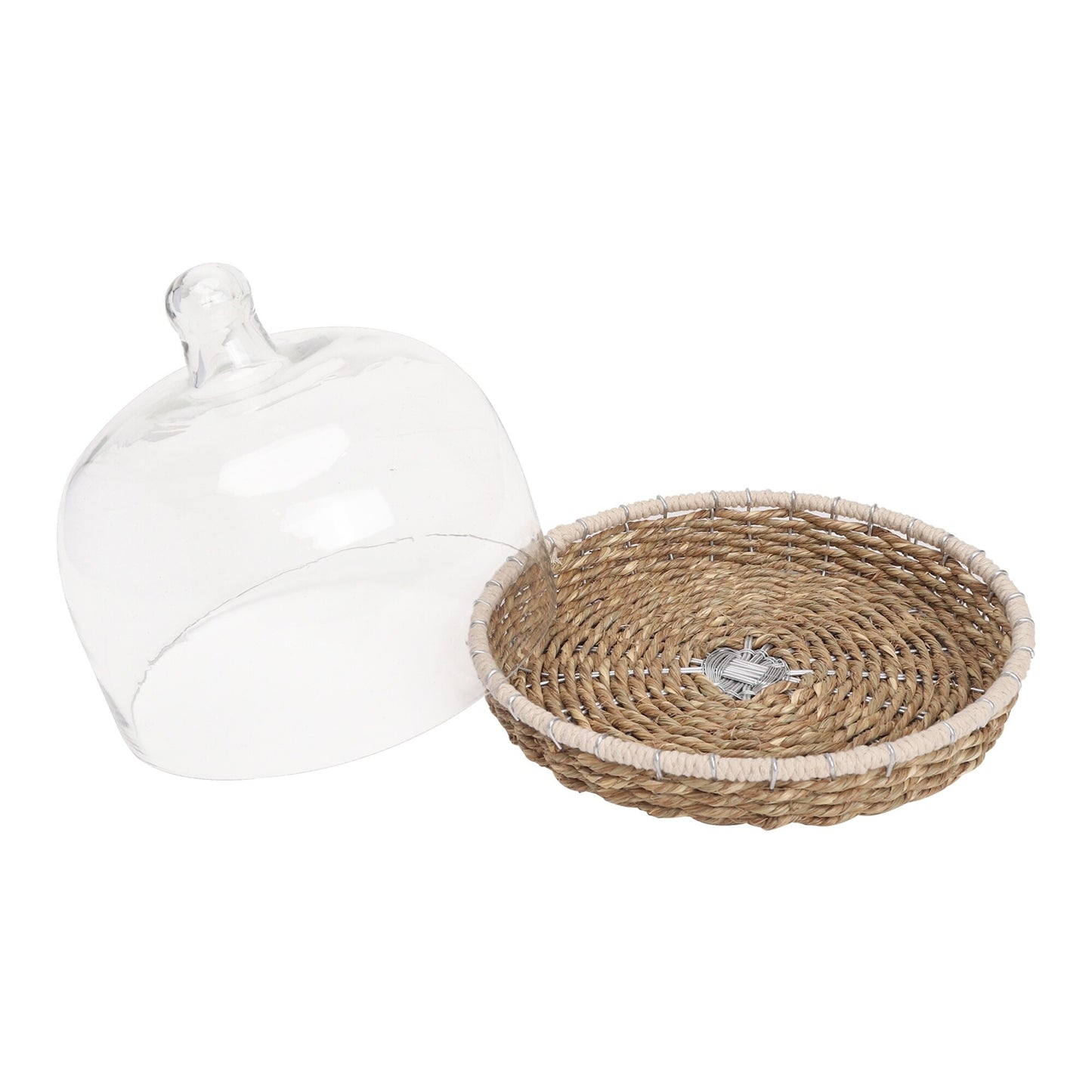 Cake dome with Wicker Base - JT