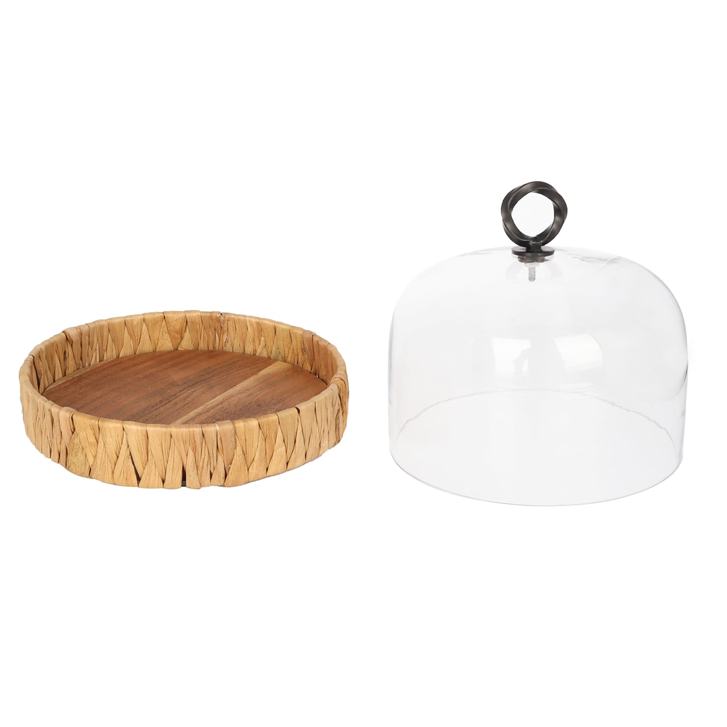 Rustic Cake dome with Wooden base - BLKN
